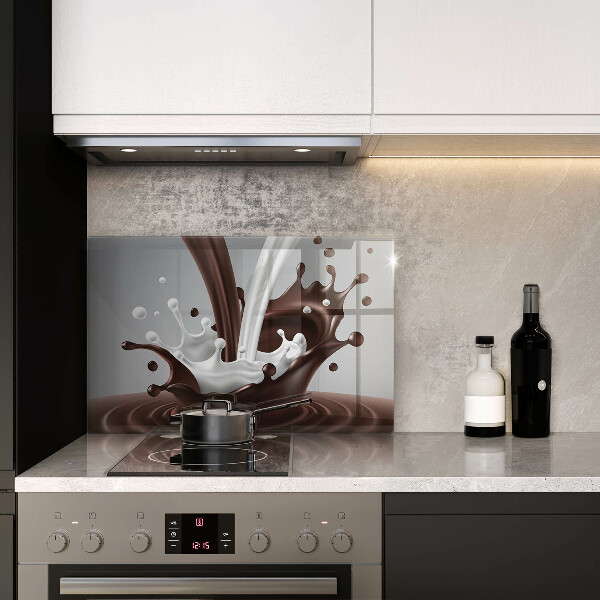 Glas Ceranfeldabdeckung Milch und Schokolade