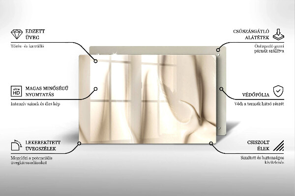 Glas Ceranfeldabdeckung Cremiges Eis