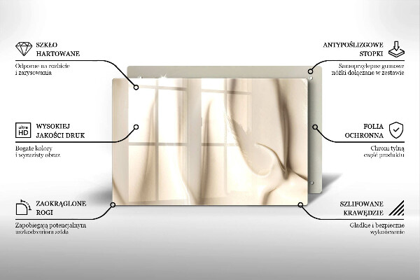 Glas Ceranfeldabdeckung Cremiges Eis