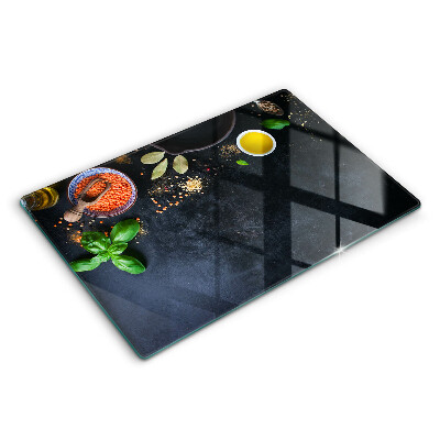 Glas Ceranfeldabdeckung Schüsseln mit Gewürzen