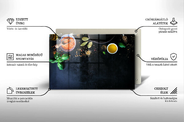 Glas Ceranfeldabdeckung Schüsseln mit Gewürzen