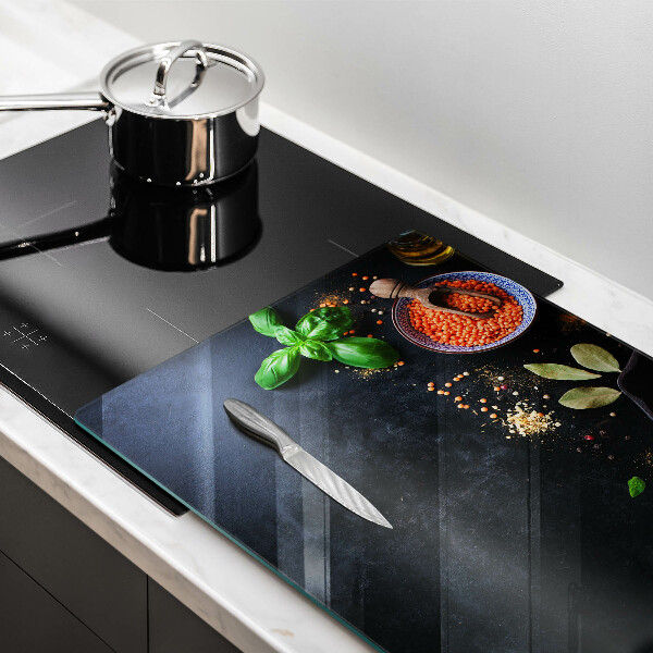 Glas Ceranfeldabdeckung Schüsseln mit Gewürzen