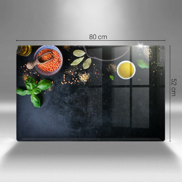 Glas Ceranfeldabdeckung Schüsseln mit Gewürzen