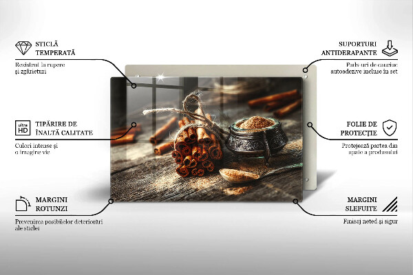 Glas Ceranfeldabdeckung Vanilleschoten