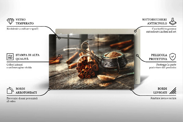Glas Ceranfeldabdeckung Vanilleschoten