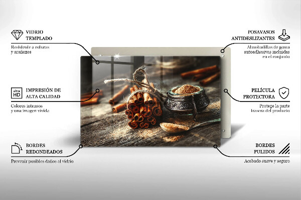 Glas Ceranfeldabdeckung Vanilleschoten