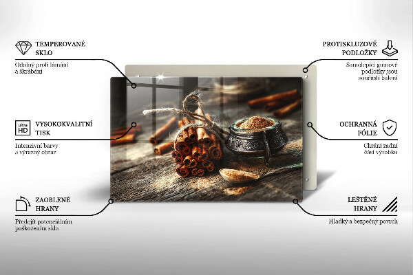 Glas Ceranfeldabdeckung Vanilleschoten