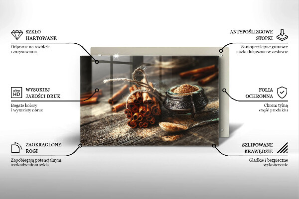 Glas Ceranfeldabdeckung Vanilleschoten
