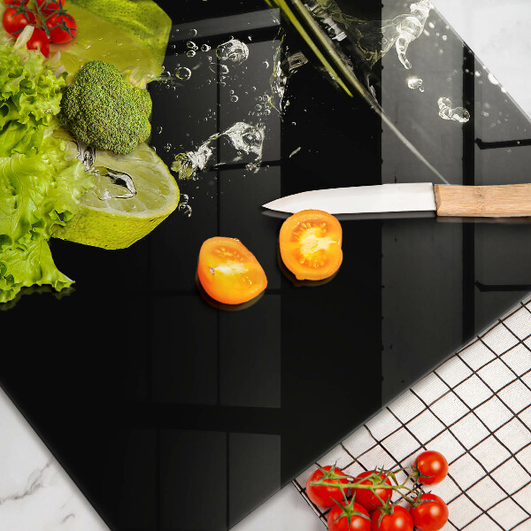 Glas Ceranfeldabdeckung Limetten im Wasser