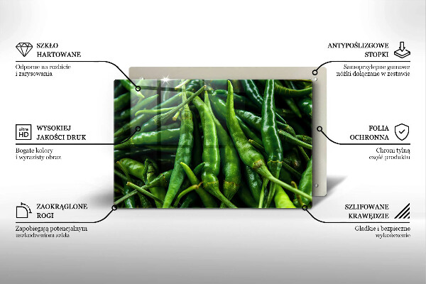Glas Ceranfeldabdeckung Erbsenschoten
