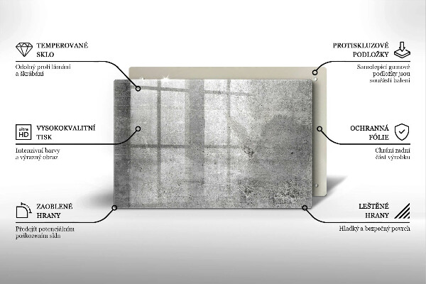 Glas Ceranfeldabdeckung Betonstruktur