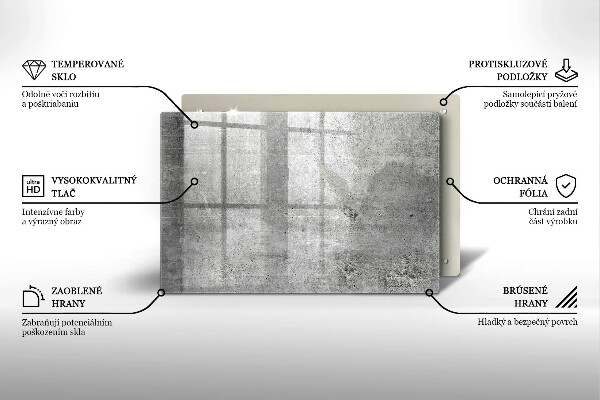 Glas Ceranfeldabdeckung Betonstruktur
