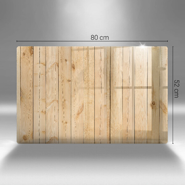 Glas Ceranfeldabdeckung Zarte Holzbretter