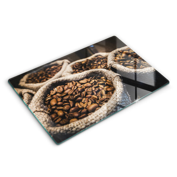 Glas Ceranfeldabdeckung Säcke mit Kaffeebohnen