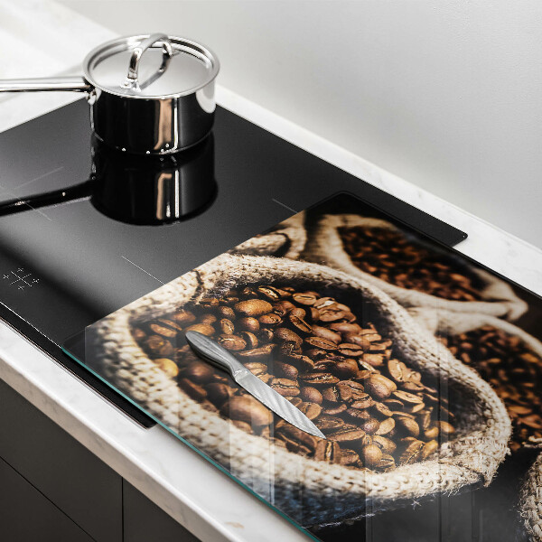 Glas Ceranfeldabdeckung Säcke mit Kaffeebohnen