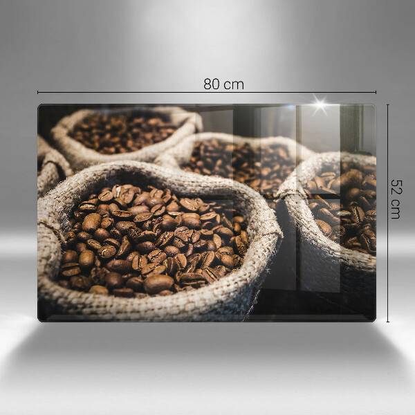 Glas Ceranfeldabdeckung Säcke mit Kaffeebohnen