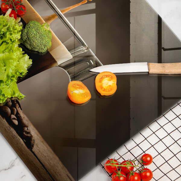 Glas Ceranfeldabdeckung Glas und Kaffeebohnen