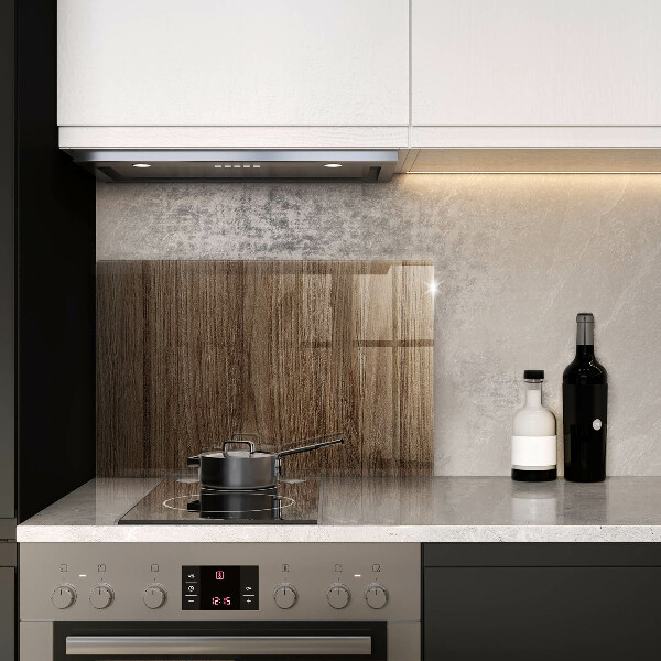 Glas Ceranfeldabdeckung Holzstruktur