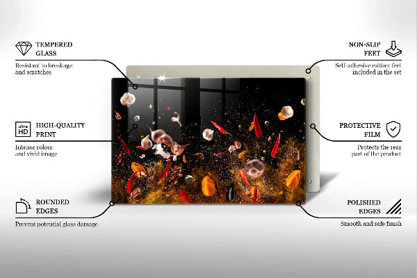 Glas Ceranfeldabdeckung Scharfe Gewürze