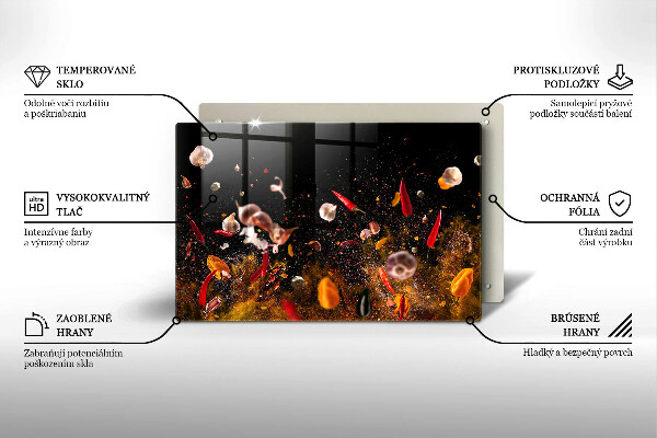 Glas Ceranfeldabdeckung Scharfe Gewürze