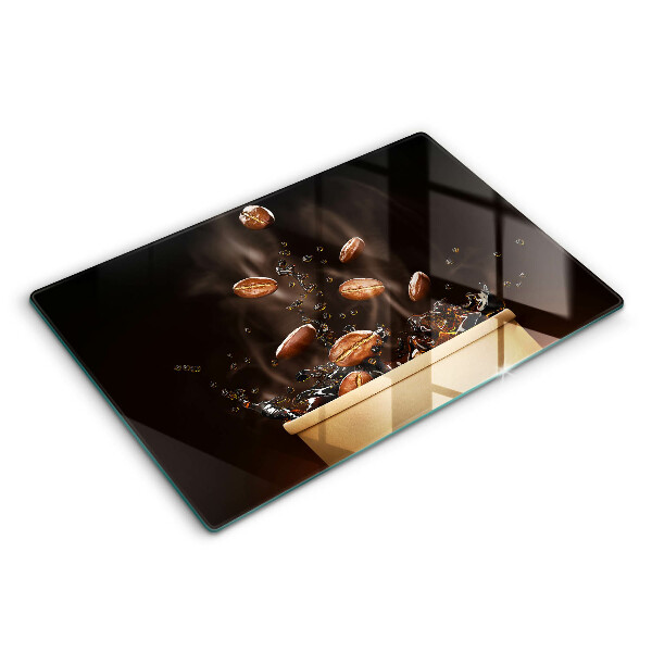 Glas Ceranfeldabdeckung Heiße Kaffeebohnen