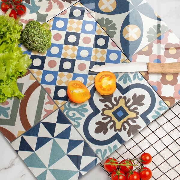 Glas Herdabdeckplatte Dekorative Fliesen