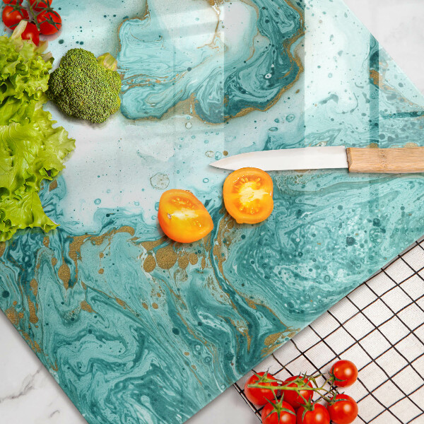 Glas Ceranfeldabdeckung Blaue Abstraktion