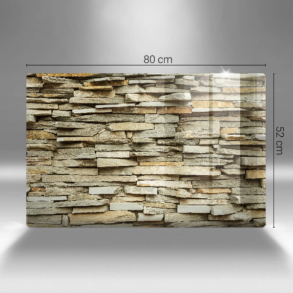 Glas Herdabdeckplatte Dekorative Steine