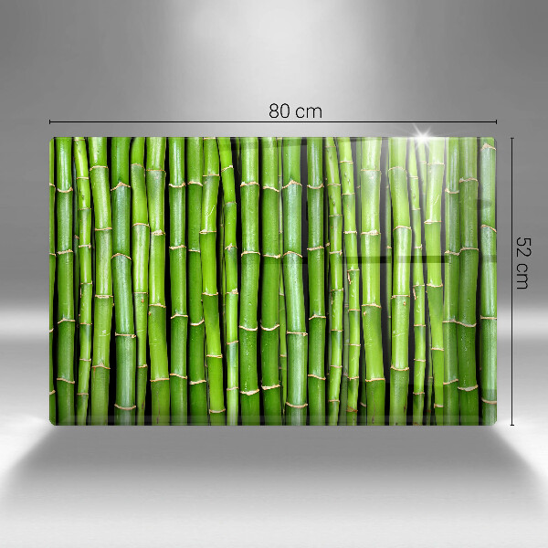 Glas Herdabdeckplatte Naturbambus