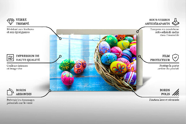 Glas Ceranfeldabdeckung Ostereier Ostereier