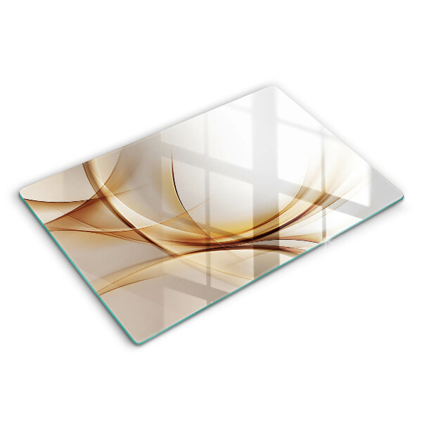 Glas Herdabdeckplatte Abstrakte Formen