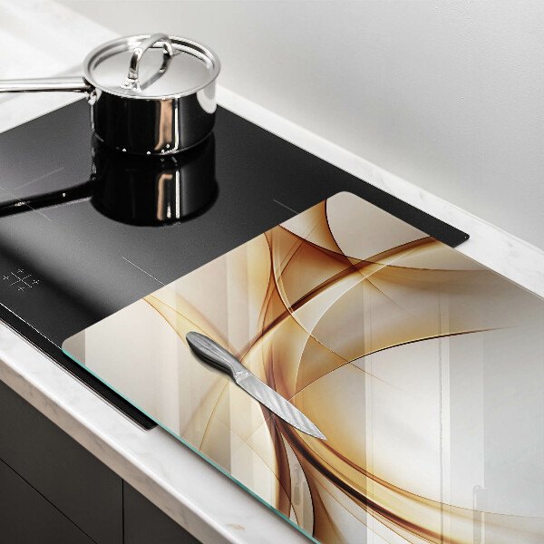 Glas Herdabdeckplatte Abstrakte Formen