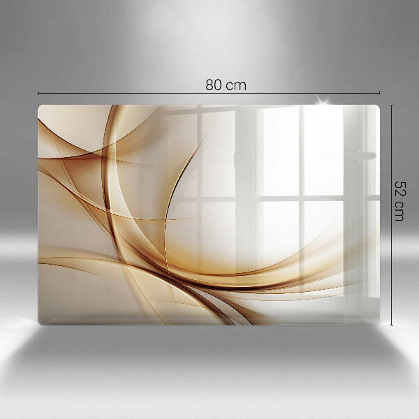 Glas Herdabdeckplatte Abstrakte Formen