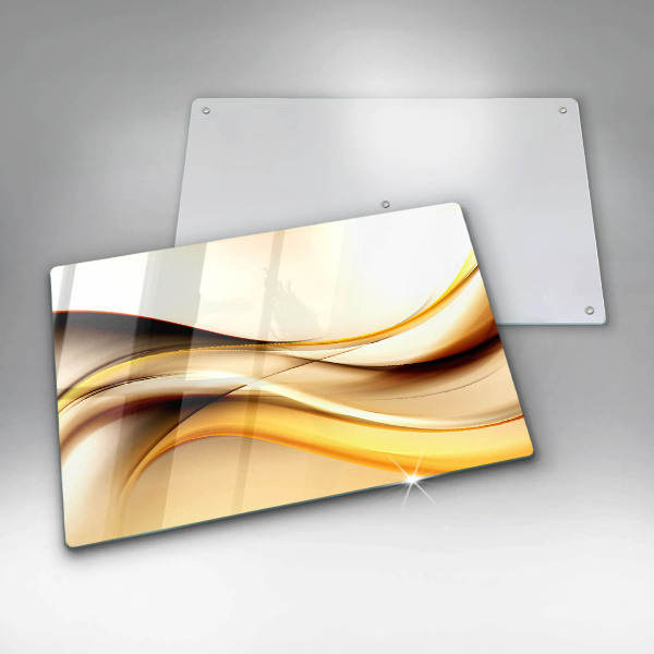 Glas Herdabdeckplatte Abstrakte Rauchlinien