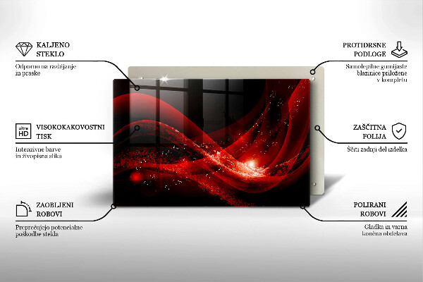 Glas Herdabdeckplatte Moderne Abstraktion