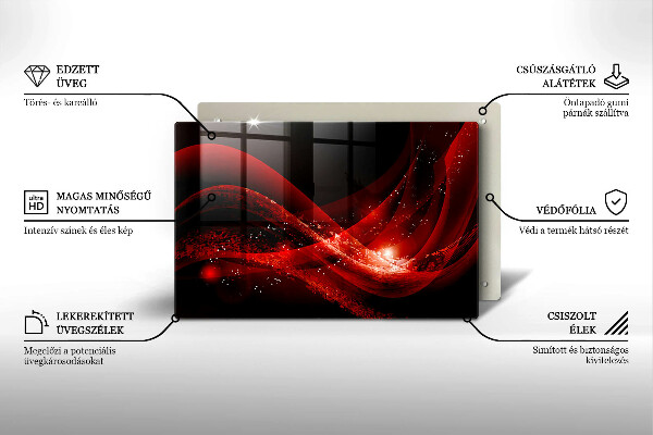 Glas Herdabdeckplatte Moderne Abstraktion