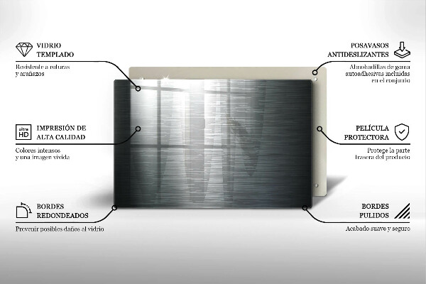 Glas Herdabdeckplatte Metallstruktur