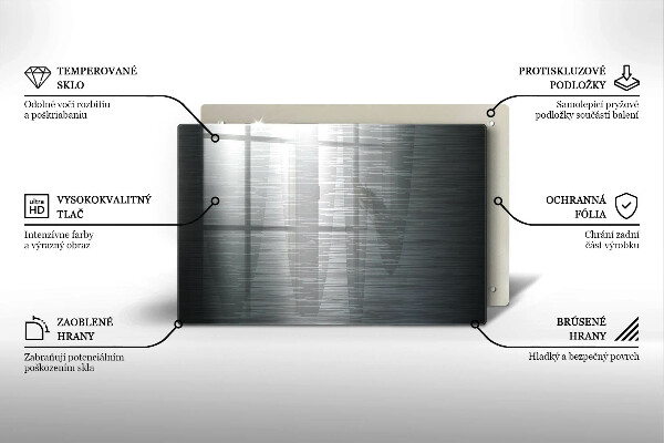 Glas Herdabdeckplatte Metallstruktur