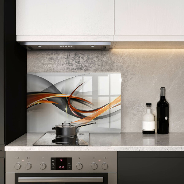 Glas Herdabdeckplatte Moderne Formen