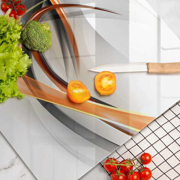 Glas Herdabdeckplatte Moderne Formen