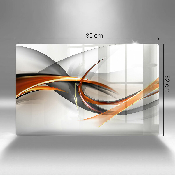 Glas Herdabdeckplatte Moderne Formen