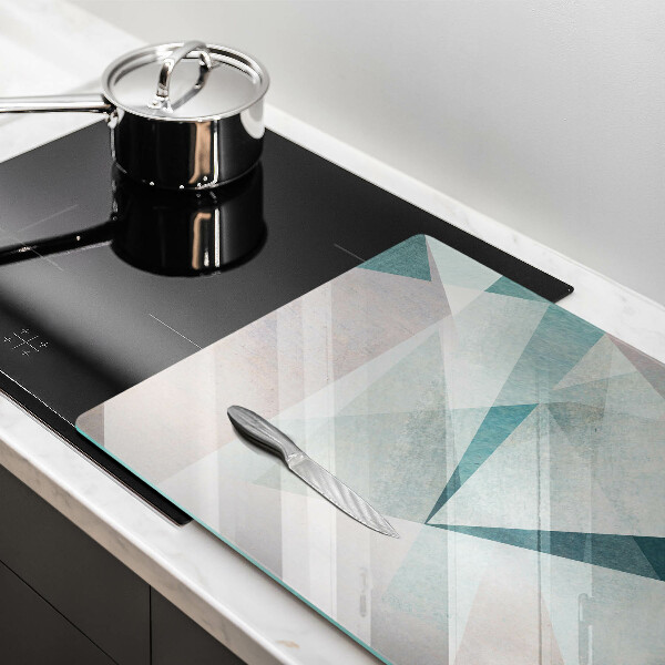 Glas Herdabdeckplatte Scharfe Abstraktion