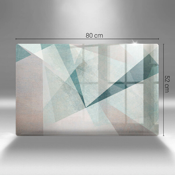 Glas Herdabdeckplatte Scharfe Abstraktion