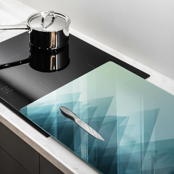 Glas Herdabdeckplatte Abstrakte Berge