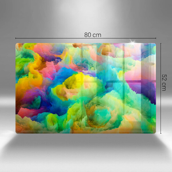 Glas Herdabdeckplatte Bunte Abstraktion