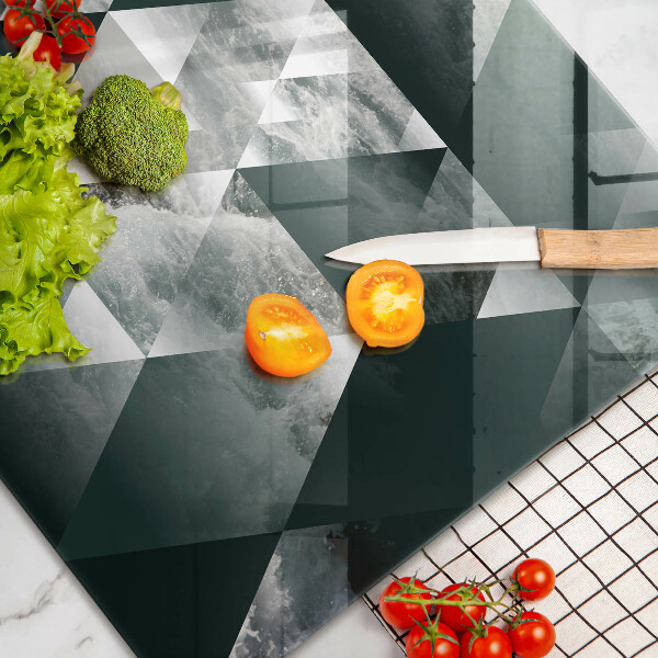 Glas Ceranfeldabdeckung Dreiecke und Wasser