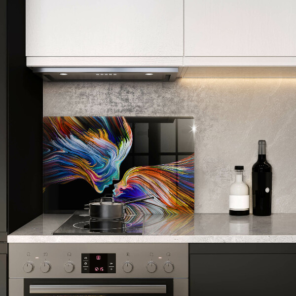 Glas Ceranfeldabdeckung Kuss-Abstraktion