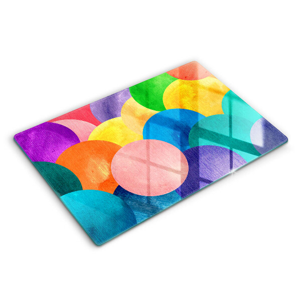 Glas Ceranfeldabdeckung Bunte Kreise