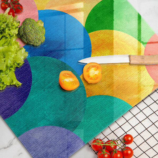 Glas Ceranfeldabdeckung Bunte Kreise