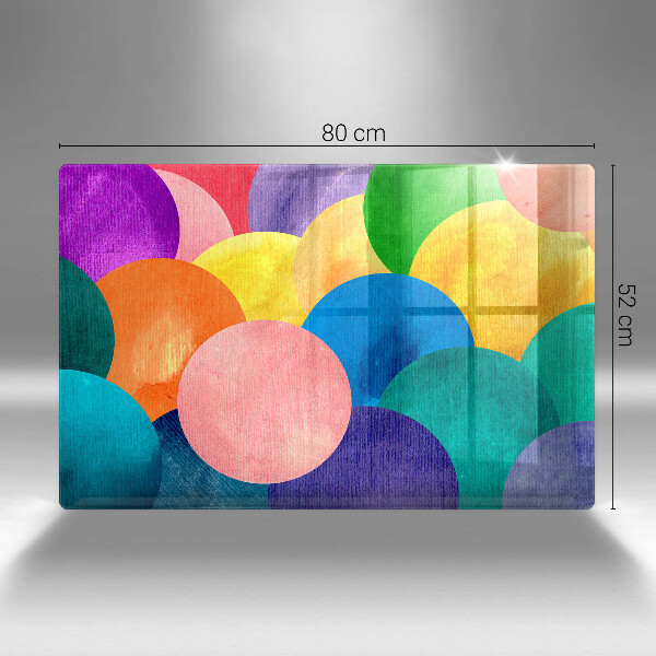 Glas Ceranfeldabdeckung Bunte Kreise